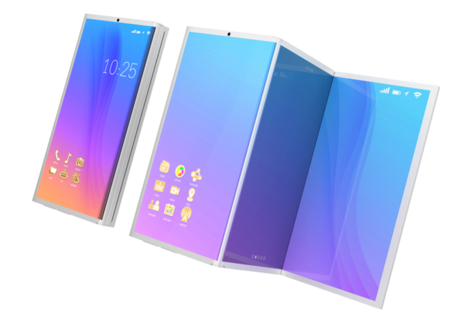 A foldable mobile device under way from Samsung